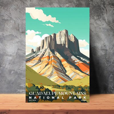 Guadalupe Mountains National Park Poster, Travel Art, Office Poster, Home Decor | S3 - image3